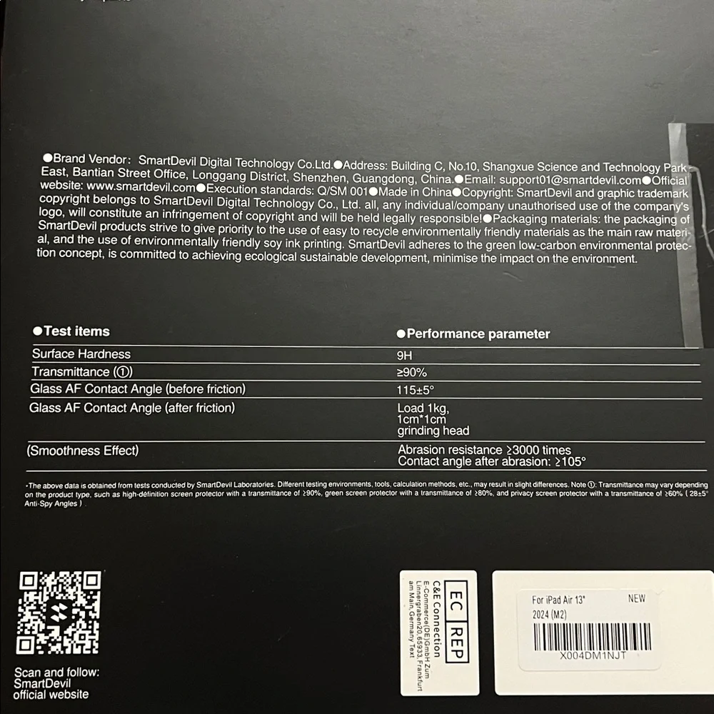 New Sealed Book-Flip Series Screen Protector iPad Air 13-inch 2024 model M2 chip